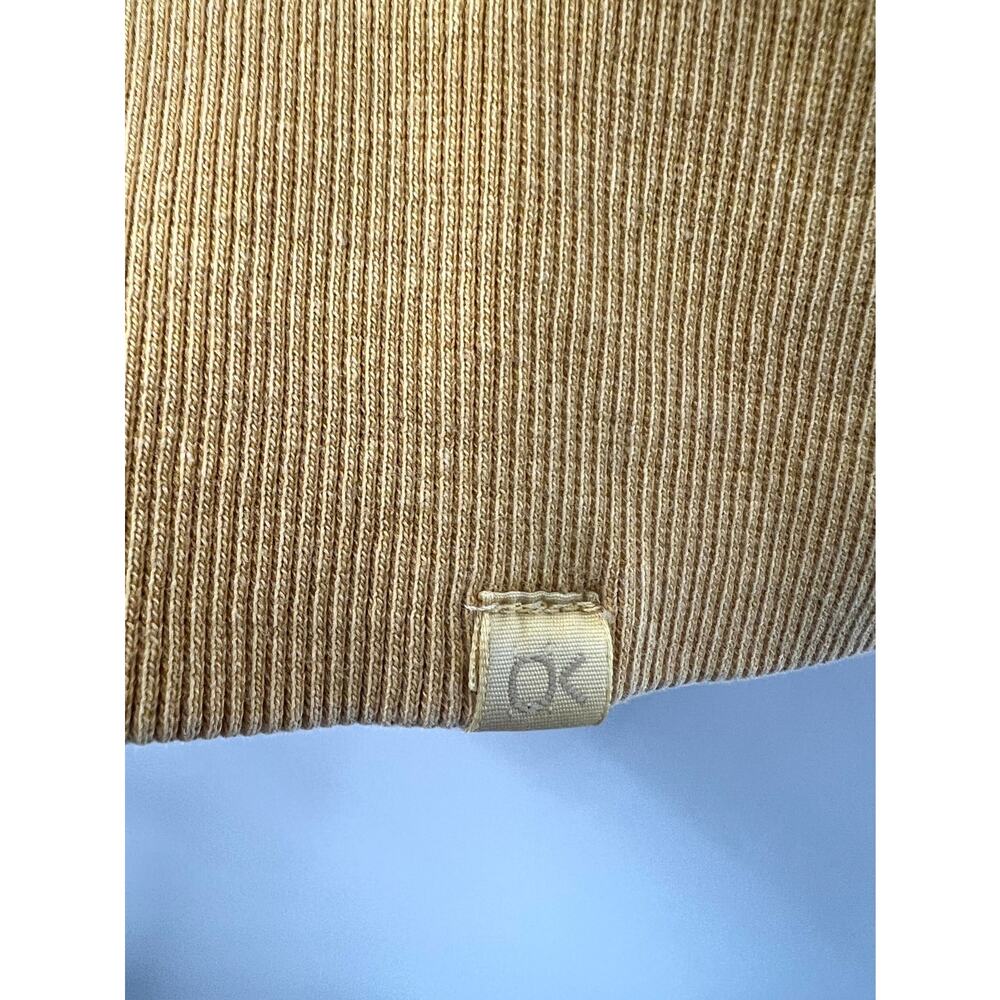 Outerknown Women's Yellow Solid Cotton Long Sleev… - image 5